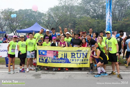Photo with my running group (LYN Runners)